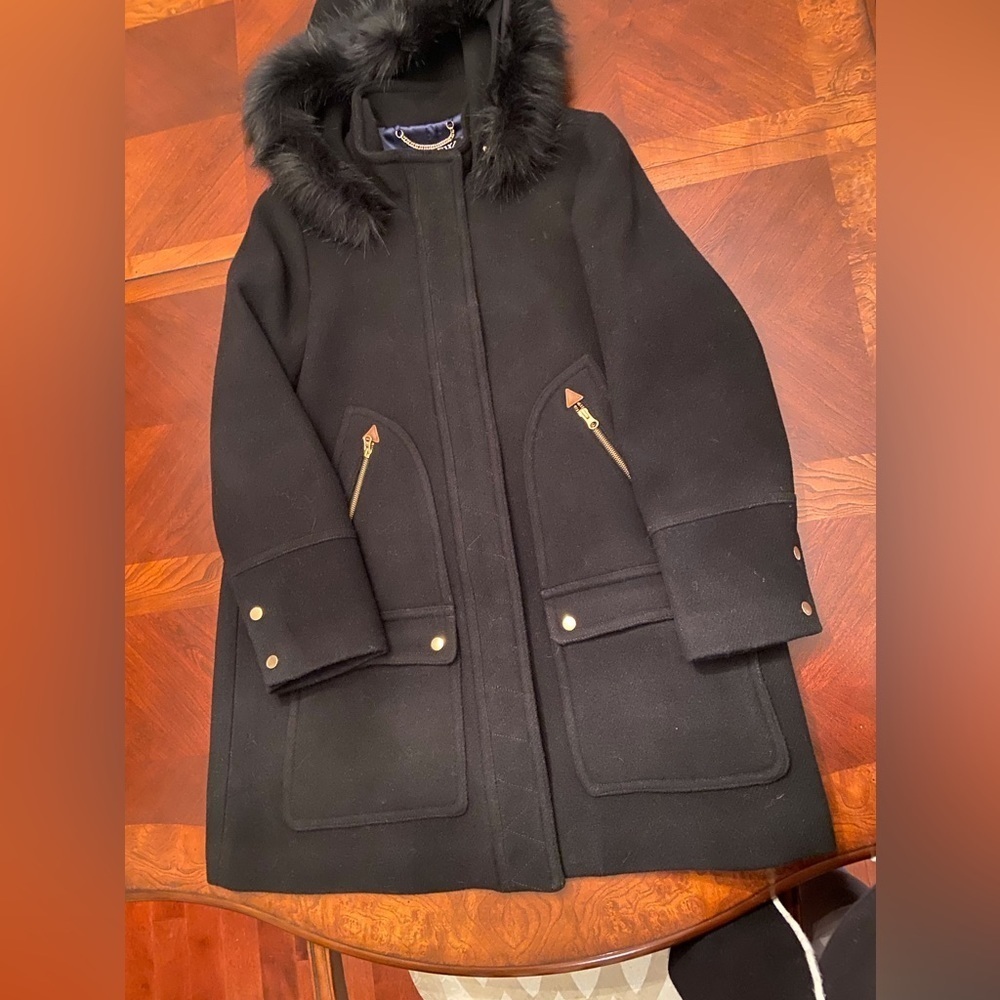 J Crew Chateau Parka in Italian Stadium Cloth Wool - Picture 7 of 7